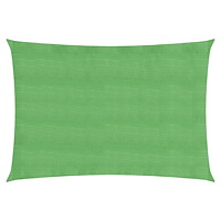vidaXL Solsegel 160 g/m² rektangulär ljusgrön 2,5x5 m HDPE