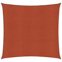 vidaXL Solsegel 160 g/m² fyrkantig terrakotta 3,6x3,6 m HDPE