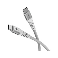 Goobay Goobay KAB USB-C (ST-ST) 2m Verbindungskabel Textilmantel White USB-kablar USB 2.0 USB C