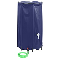 vidaXL Vattentank med kran vikbar 380 L PVC