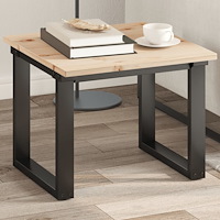 vidaXL Bordsskiva 50x50x1,7 cm fyrkantig massiv furu