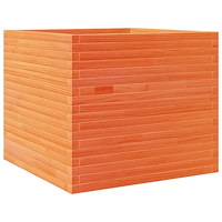 vidaXL Odlingslåda vaxbrun 80x80x68,5 cm massiv furu
