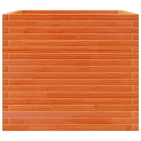 vidaXL Odlingslåda vaxbrun 80x80x68,5 cm massiv furu