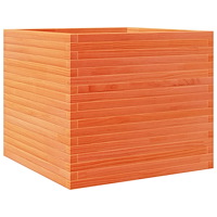 vidaXL Odlingslåda vaxbrun 80x80x68,5 cm massiv furu
