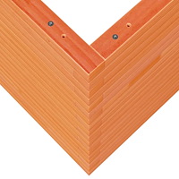 vidaXL Odlingslåda vaxbrun 80x80x68,5 cm massiv furu