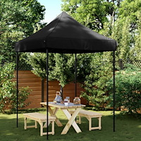 vidaXL Pop-Up hopfällbart partytält 200x200x306 cm svart