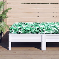 vidaXL Palldyna bladmönster 60x60x9,5 cm oxfordtyg