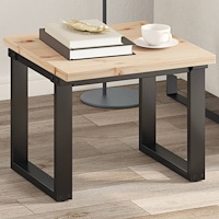 vidaXL Bordsskiva 50x50x2,5 cm fyrkantig massiv furu
