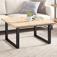 vidaXL Bordsskivor 2 st 90x45x2,5 cm rektangulär massiv furu
