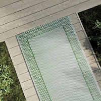 vidaXL Utomhusmatta ARAKIL grön 80x250 cm PP