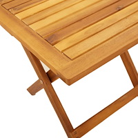 vidaXL Solsängar 2 st med bord mörkblå massivt akaciaträ