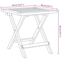 vidaXL Solsängar 2 st med bord mörkblå massivt akaciaträ