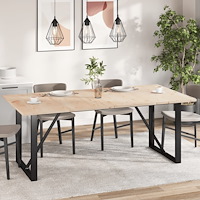 vidaXL Bordsskivor 4 st 100x50x2,5 cm rektangulär massiv furu