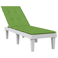vidaXL Solsängsdyna melerad grön (75+105) x 50 x 4 cm tyg