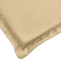 vidaXL Solsängsdyna melerad beige 200x50x4 cm tyg