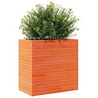 vidaXL Odlingslåda vaxbrun 70x40x68,5 cm massiv furu