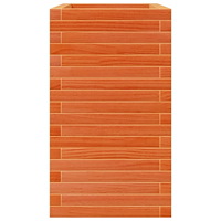 vidaXL Odlingslåda vaxbrun 70x40x68,5 cm massiv furu