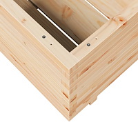 vidaXL Odlingslåda 90x90x49,5 cm massivt furuträ
