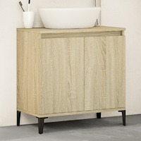 vidaXL Tvättställsskåp sonoma-ek 58x33x60 cm konstruerat trä