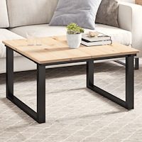 vidaXL Bordsskivor 2 st 80x40x1,7 cm rektangulär massiv furu