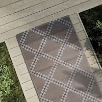 vidaXL Utomhusmatta ARAKIL brun 80x250 cm PP