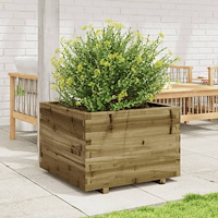 vidaXL Odlingslåda 70x70x49,5 cm impregnerat furu