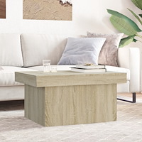 vidaXL Soffbord sonoma-ek 80x55x40 cm konstruerat trä