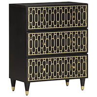 vidaXL Sidoskåp 60x33x75 cm massivt mangoträ