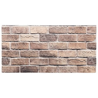 vidaXL Väggpaneler 3D 10 st brun 100x50 cm EPS