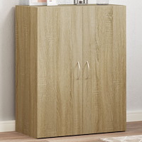 vidaXL Dokumentskåp sonoma-ek 60x32x77,5 cm konstruerat trä