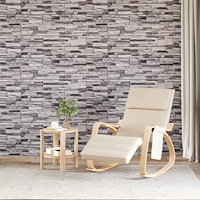 vidaXL Väggpaneler 3D 10 st ljusgrå 100x50 cm EPS