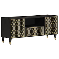 vidaXL Tv-bänk 105x33x46 cm massivt mangoträ