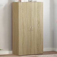 vidaXL Dokumentskåp sonoma-ek 60x32x115 cm konstruerat trä