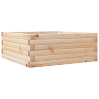 vidaXL Odlingslåda 60x60x23 cm massivt furuträ