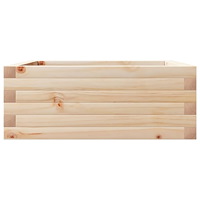 vidaXL Odlingslåda 60x60x23 cm massivt furuträ