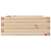 vidaXL Odlingslåda 60x60x23 cm massivt furuträ