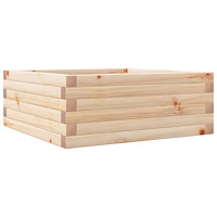 vidaXL Odlingslåda 60x60x23 cm massivt furuträ