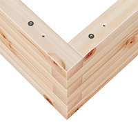 vidaXL Odlingslåda 60x60x23 cm massivt furuträ