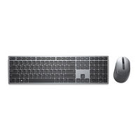 DELL DELL KM7321W tangentbord Mus inkluderad Trådlös RF + Bluetooth QWERTY Engelska (Storbritannien) Grå, Titan