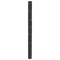 vidaXL Ogräsmatta svart 1,5x10 m PP