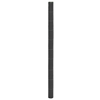 vidaXL Ogräsmatta svart 2x25 m PP