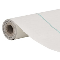 vidaXL Ogräsmatta vit 1,5x200 m PP