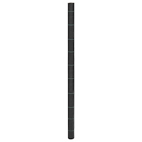 vidaXL Ogräsmatta svart 2x25 m PP