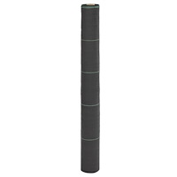 vidaXL Ogräsmatta svart 1x150 m PP