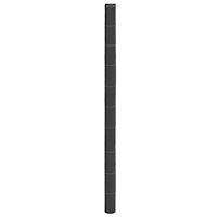 vidaXL Ogräsmatta svart 2x50 m PP