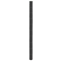 vidaXL Ogräsmatta svart 2x10 m PP