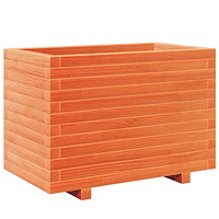 vidaXL Odlingslåda vaxbrun 70x40x49,5 cm massiv furu