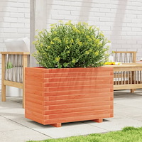vidaXL Odlingslåda vaxbrun 70x40x49,5 cm massiv furu
