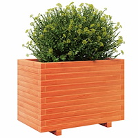 vidaXL Odlingslåda vaxbrun 70x40x49,5 cm massiv furu