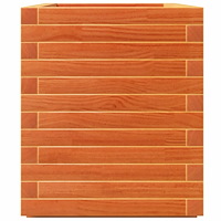 vidaXL Odlingslåda vaxbrun 70x40x49,5 cm massiv furu